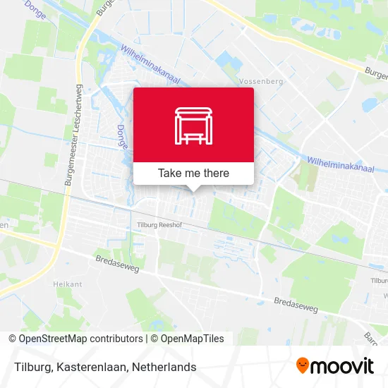 Tilburg, Kasterenlaan map