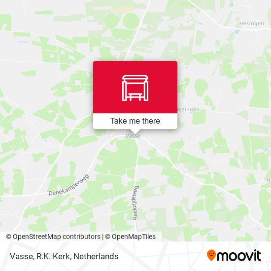 Vasse, R.K. Kerk map