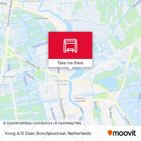 Koog A/D Zaan, Boschjesstraat map