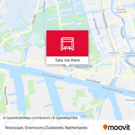 Westzaan, Overtoom/Zuideinde map