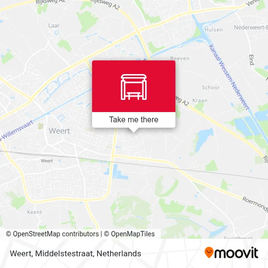 Weert, Middelstestraat map