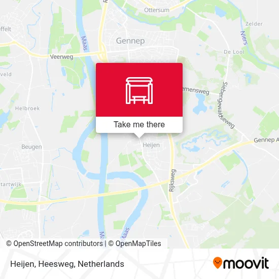 Heijen, Heesweg map