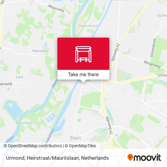 Urmond, Heirstraat/Mauritslaan map