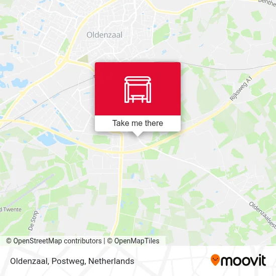 Oldenzaal, Postweg map