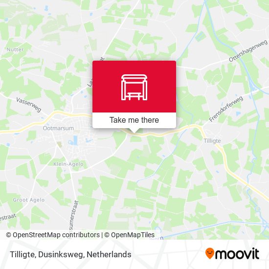 Tilligte, Dusinksweg map