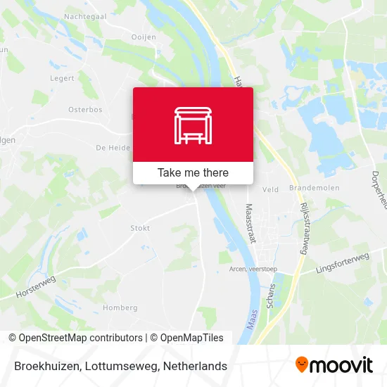 Broekhuizen, Lottumseweg map
