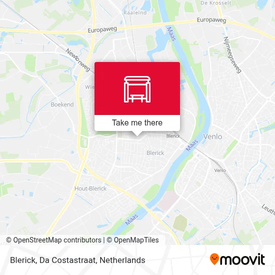 Blerick, Da Costastraat map