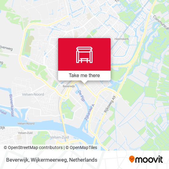 Beverwijk, Wijkermeerweg map