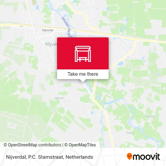 Nijverdal, P.C. Stamstraat map