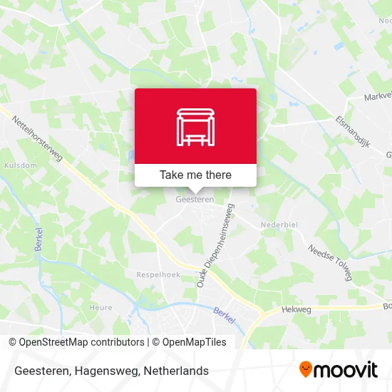 Geesteren, Hagensweg Karte
