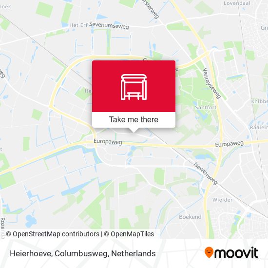 Heierhoeve, Columbusweg map