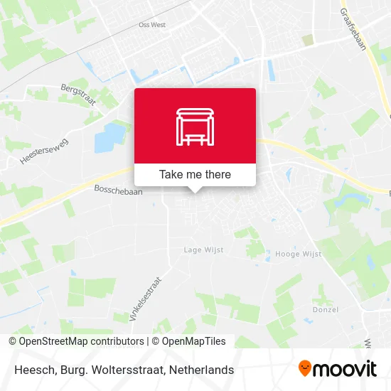 Heesch, Burg. Woltersstraat Karte