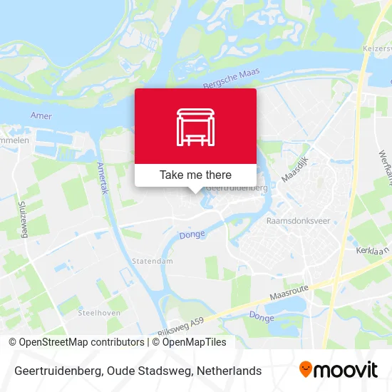 Geertruidenberg, Oude Stadsweg Karte