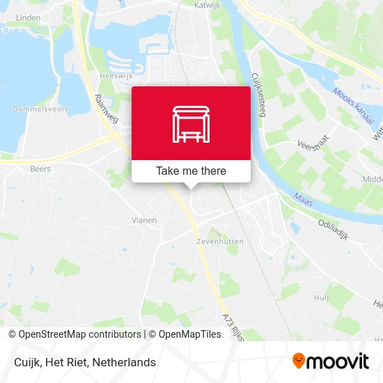 Cuijk, Het Riet map