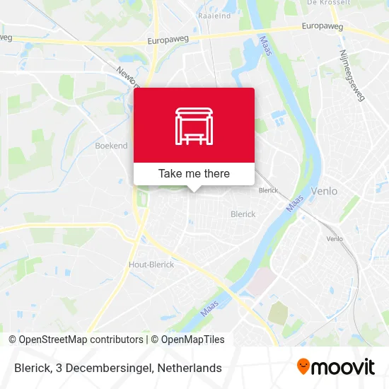 Blerick, 3 Decembersingel map