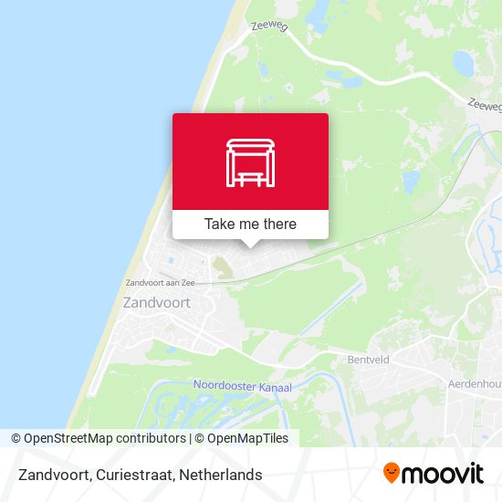 Zandvoort, Curiestraat map