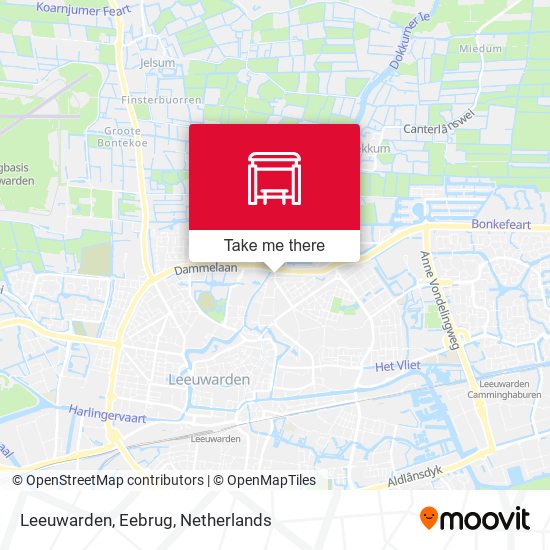Leeuwarden, Eebrug Karte
