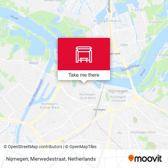 Nijmegen, Merwedestraat map