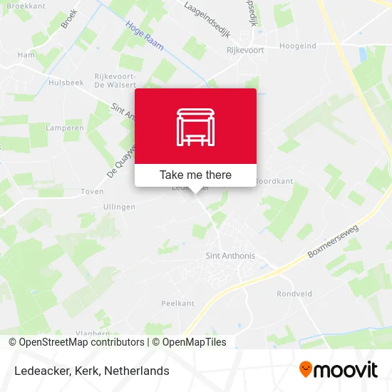 Ledeacker, Kerk map