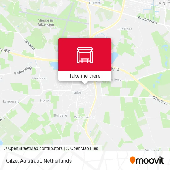 Gilze, Aalstraat map