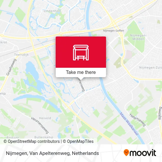 Nijmegen, Van Apelterenweg map