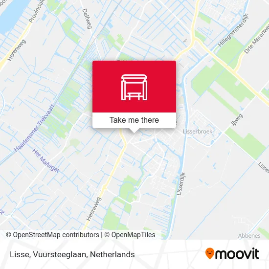 Lisse, Vuursteeglaan map