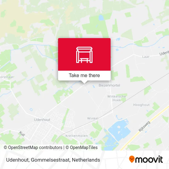 Udenhout, Gommelsestraat map