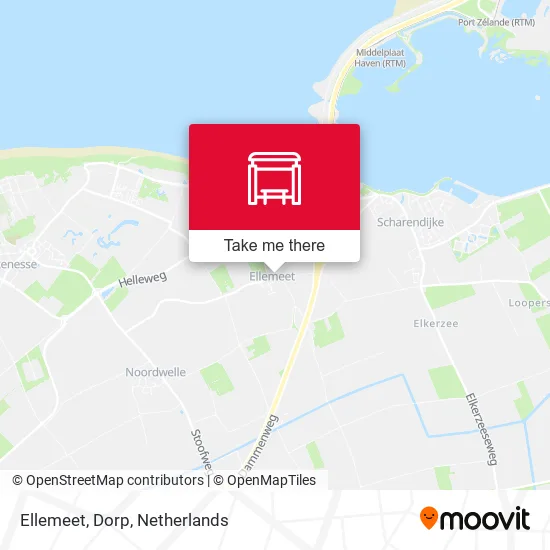 Ellemeet, Dorp map