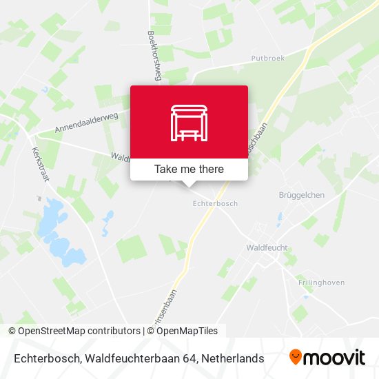 Echterbosch, Waldfeuchterbaan 64 map