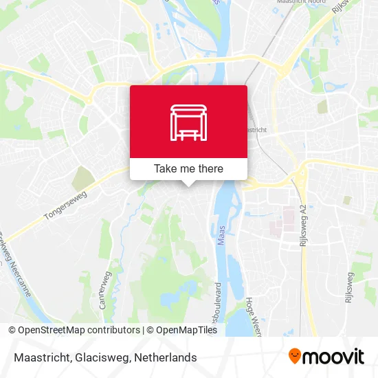 Maastricht, Glacisweg map