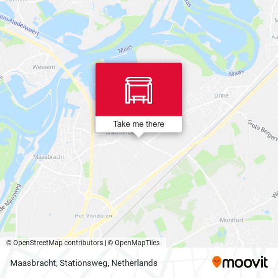 Maasbracht, Stationsweg map
