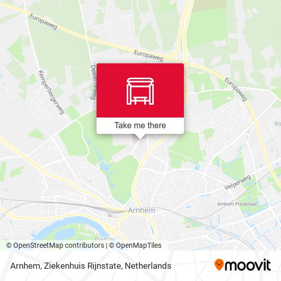 Arnhem, Ziekenhuis Rijnstate map