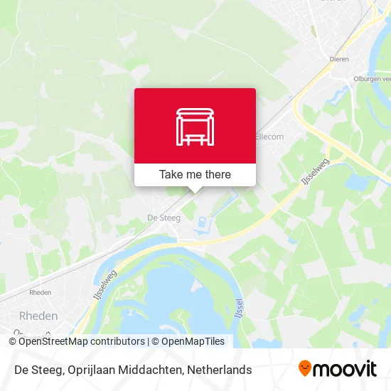 De Steeg, Oprijlaan Middachten map