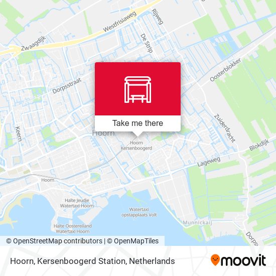 Hoorn, Kersenboogerd Station map