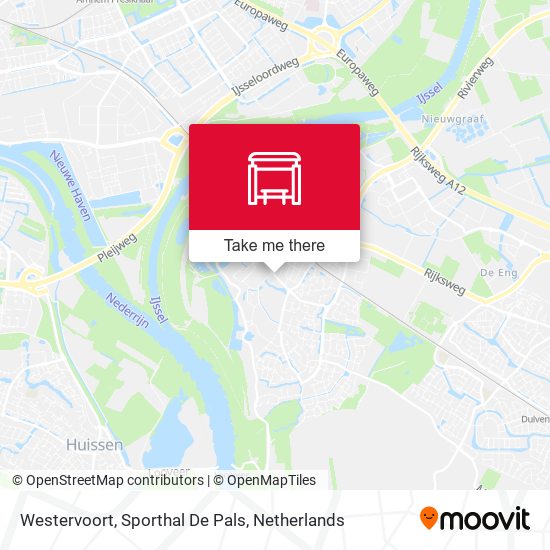 Westervoort, Sporthal De Pals map