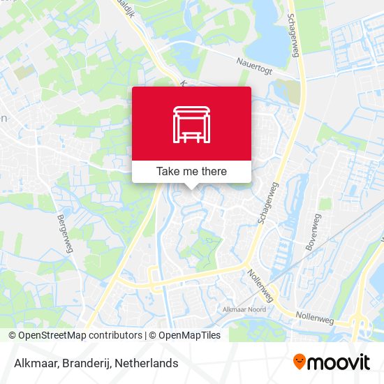 Alkmaar, Branderij Karte