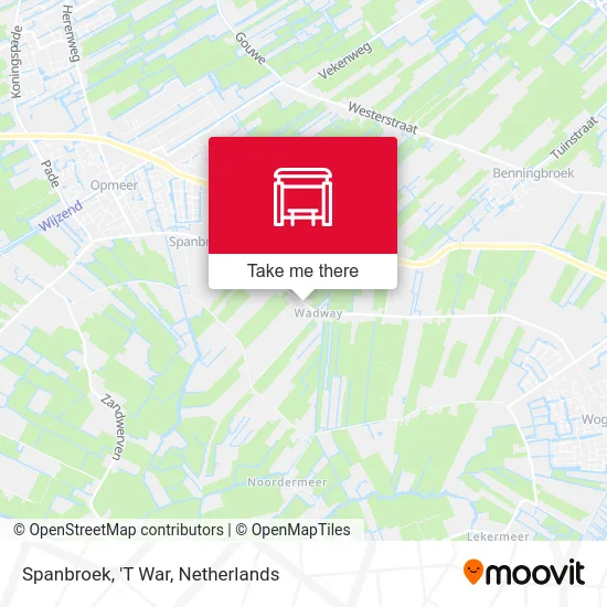 Spanbroek, 'T War map