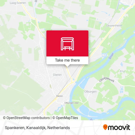 Spankeren, Kanaaldijk map
