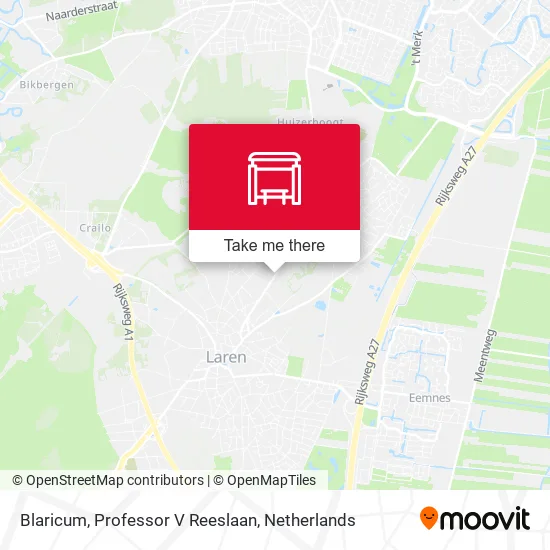 Blaricum, Professor V Reeslaan map