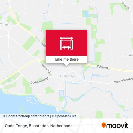 Oude-Tonge, Busstation map