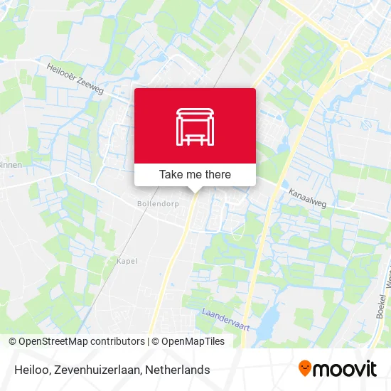 Heiloo, Zevenhuizerlaan map