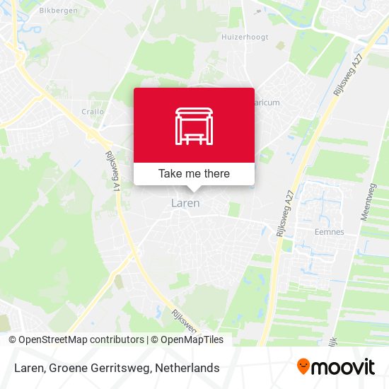 Laren, Groene Gerritsweg map