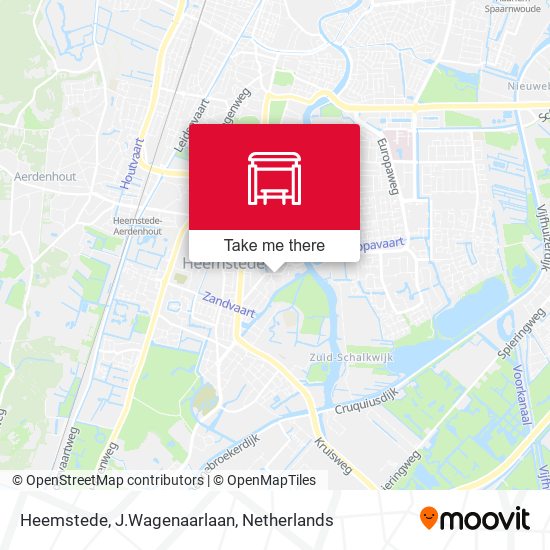 Heemstede, J.Wagenaarlaan map