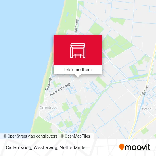 Callantsoog, Westerweg map