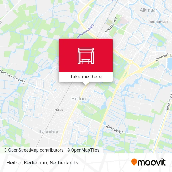 Heiloo, Kerkelaan map