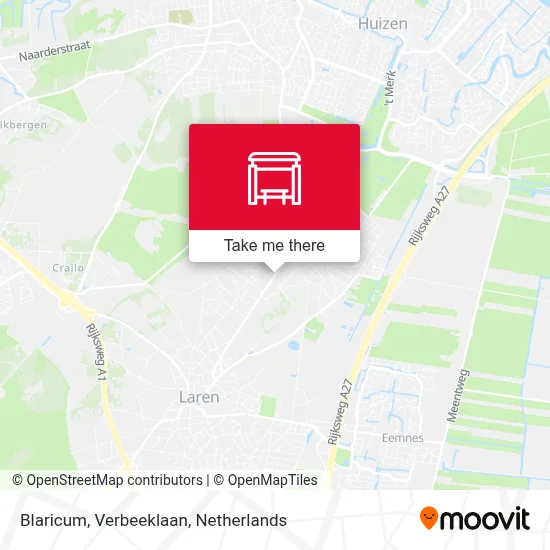 Blaricum, Verbeeklaan Karte