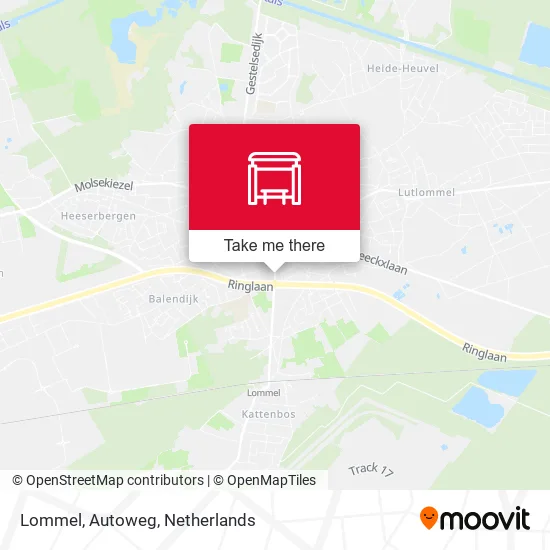 Lommel, Autoweg map