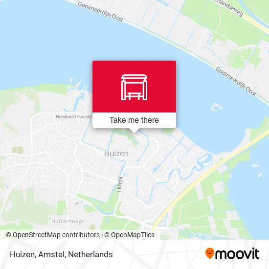 Huizen, Amstel map