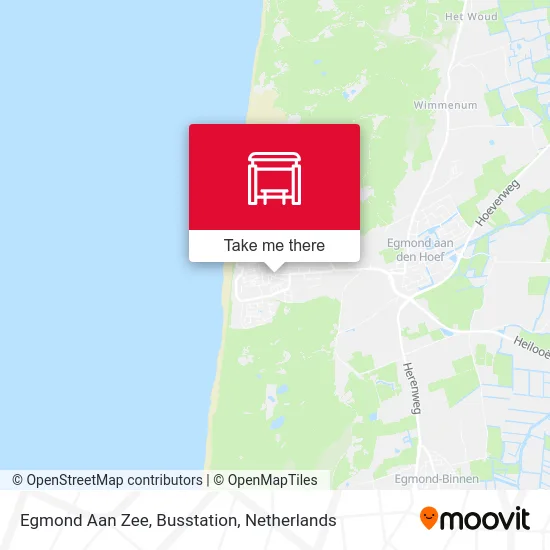 Egmond Aan Zee, Busstation map
