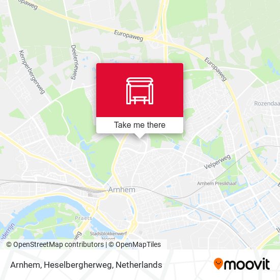 Arnhem, Heselbergherweg map